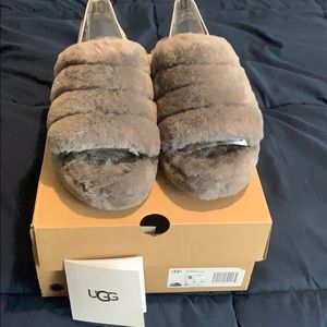 Ugg Fluff Yeah Shearling Sandal Slippers